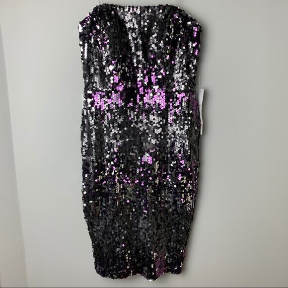 NWT Jump Sequin Strapless Mini Dress, Sz 1-2 - Picture 3 of 9
